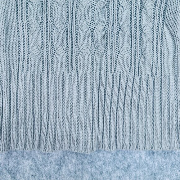 Charlotte Russe Womens Size M Cable Knit Short Sleeve Sweater gray - Picture 4 of 7